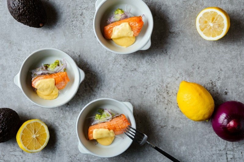 UmiShima Dining Hiroshima Salmon x Hiroshima Lemon Sabayon Sauce