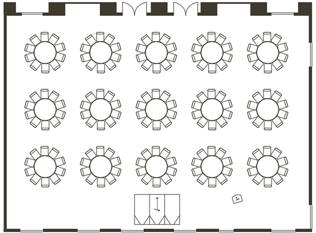 Use all rooms/ Formal dinner