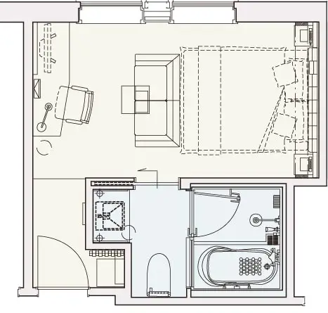 プラシードダブルの間取り図