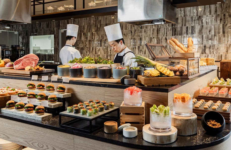 Photo: Restaurant buffet area