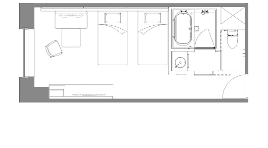 SOUTH GATE TWIN Floor Plan