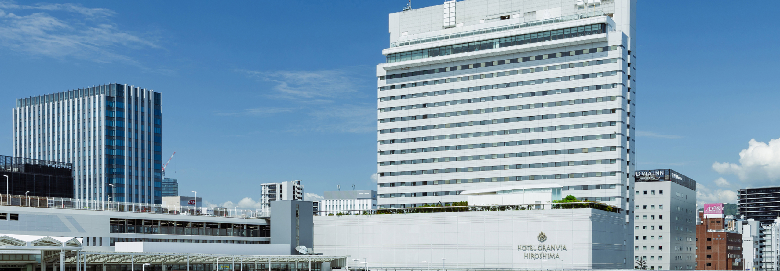 JR広島駅直結のホテルグランヴィア広島の外観