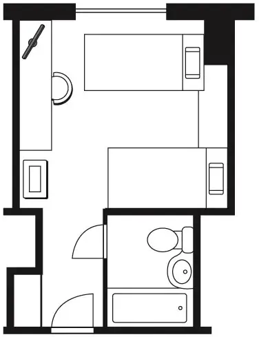 エコノミーツインの間取り図