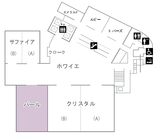 パールのフロアマップ