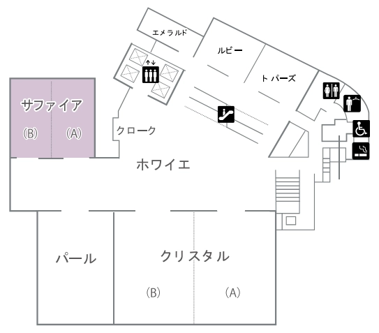 サファイアのフロアマップ