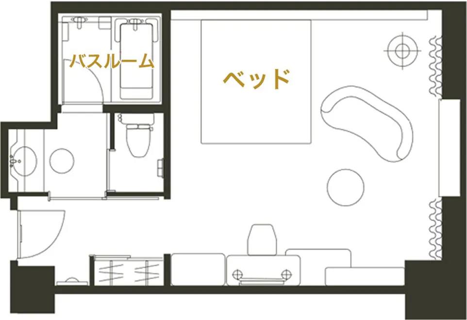 グランヴィアダブルの間取り図