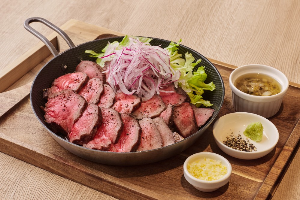 乳酸菌発酵の牛タンステーキ