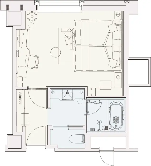 モデレートツインの間取り図