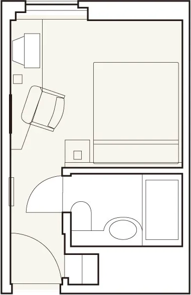 グランヴィアデラックスツインプレミアムの間取り図