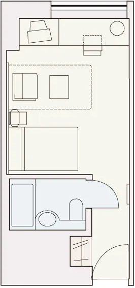 グランヴィアデラックスツインプレミアムの間取り図