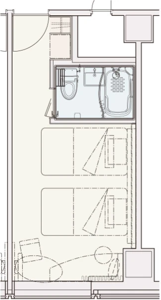 26F 憩スタジオツインの間取り図