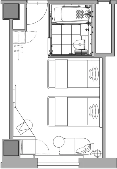 コンフォートツインの間取り図