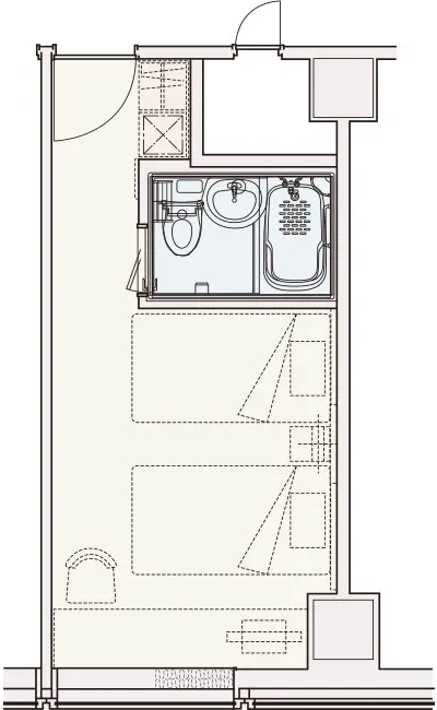 スタジオツインの間取り図