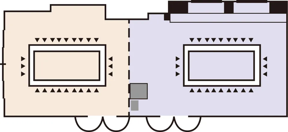 桐 分割利用／ロの字
