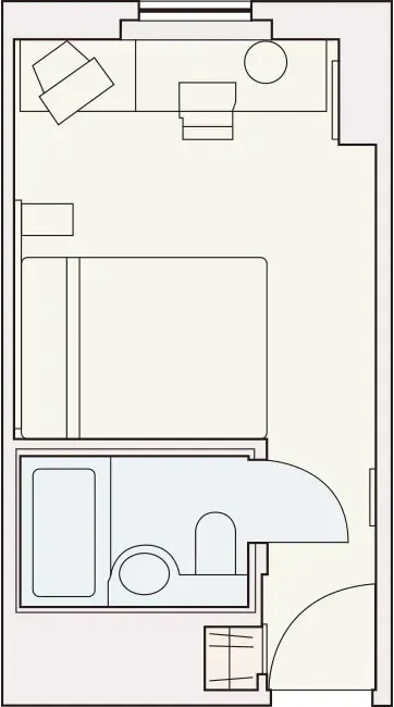 セミダブルの間取り図