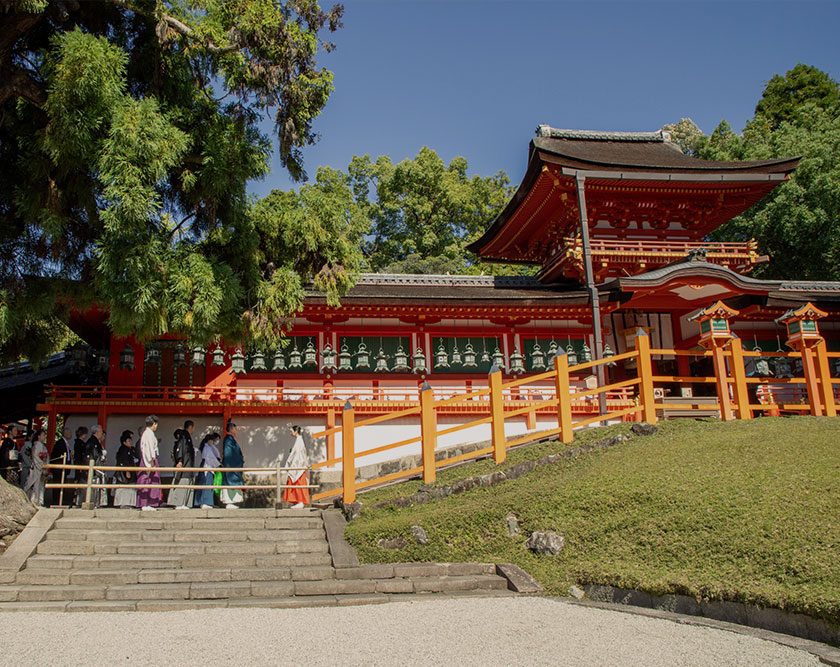 写真：神前式の様子
