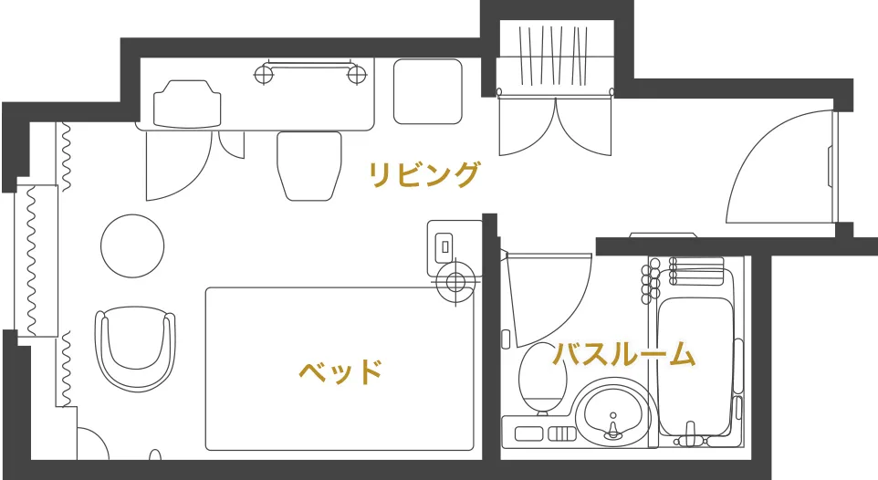 セミダブルの間取り図