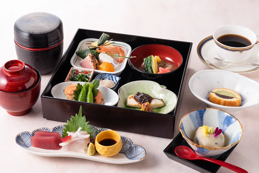 和食の松花堂弁当（会議・宴会向け）。
