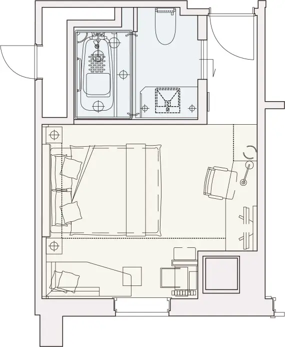 ハーモニーダブルの間取り図