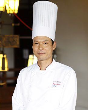 照片:廚師長幹陽介