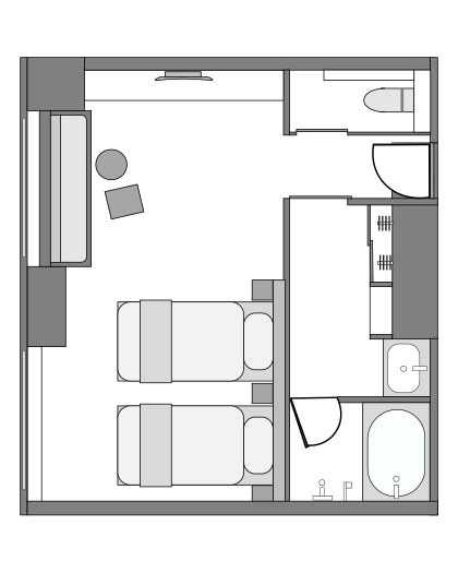 ヴィスキオツイン 間取り図