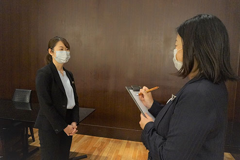 图片:员工着装检查状态